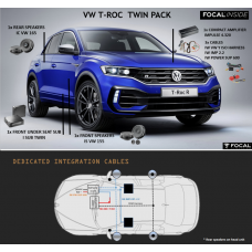 FOCAL INSIDE Speaker Upgrade Pack 6.2 Impulse to Fit VW T-ROC 2017>